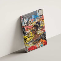 Black Her Story Graffiti Queen Canvas Wall Art Black Woman Empowerment - Wonder Print Shop