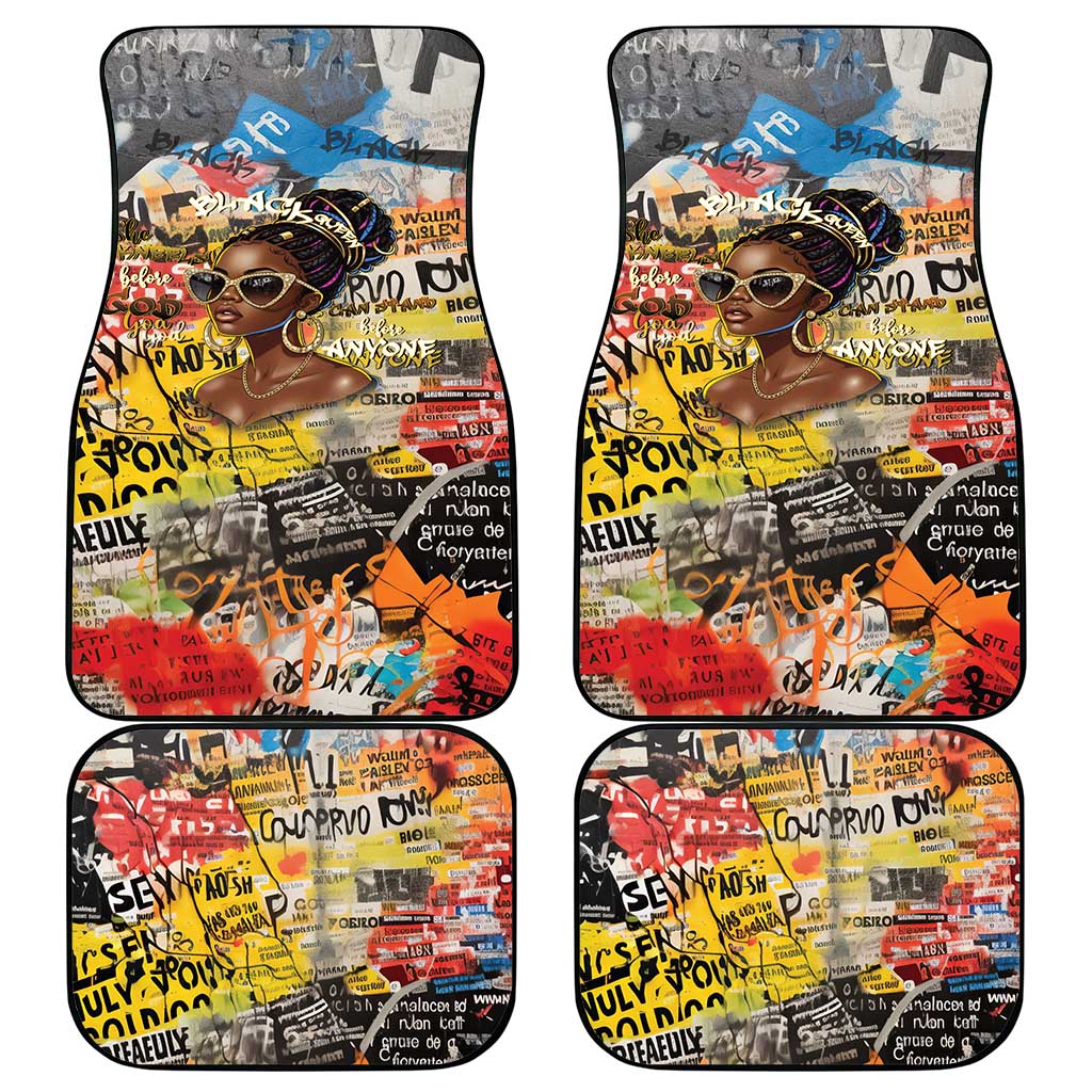 Black Her Story Graffiti Queen Car Mats Black Woman Empowerment - Wonder Print Shop