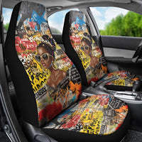 Black Her Story Graffiti Queen Car Seat Cover Black Woman Empowerment - Wonder Print Shop