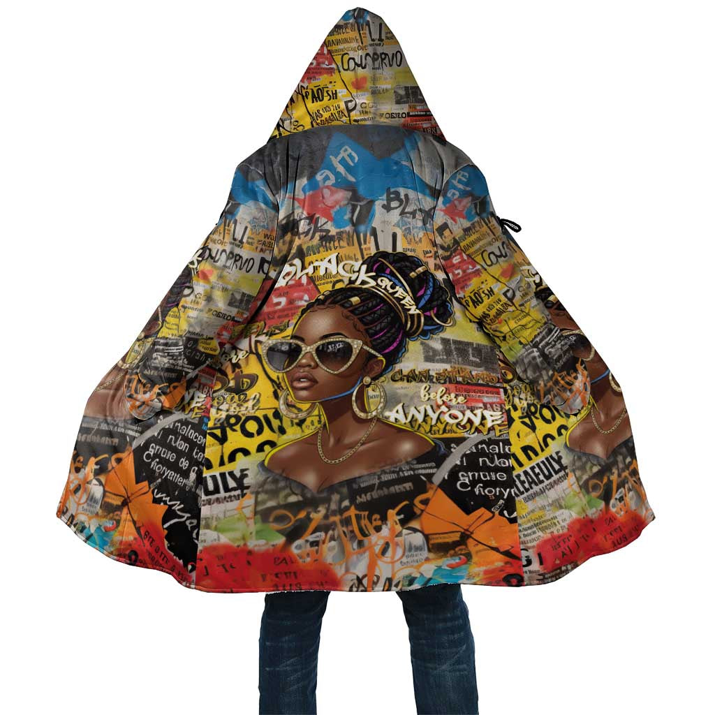 Black Her Story Graffiti Queen Cloak Black Woman Empowerment - Wonder Print Shop