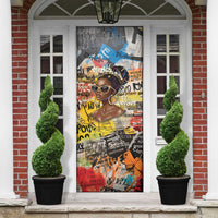Black Her Story Graffiti Queen Door Cover Black Woman Empowerment - Wonder Print Shop
