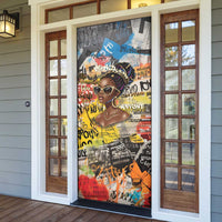 Black Her Story Graffiti Queen Door Cover Black Woman Empowerment - Wonder Print Shop
