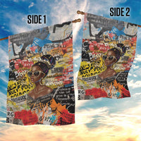 Black Her Story Graffiti Queen Garden Flag Black Woman Empowerment - Wonder Print Shop