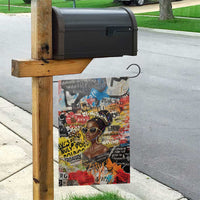 Black Her Story Graffiti Queen Garden Flag Black Woman Empowerment - Wonder Print Shop