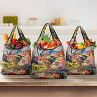 Black Her Story Graffiti Queen Grocery Bag Black Woman Empowerment - Wonder Print Shop