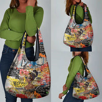 Black Her Story Graffiti Queen Grocery Bag Black Woman Empowerment - Wonder Print Shop