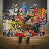 Black Her Story Graffiti Queen Hooded Blanket Black Woman Empowerment - Wonder Print Shop