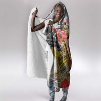 Black Her Story Graffiti Queen Hooded Blanket Black Woman Empowerment - Wonder Print Shop