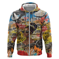 Black Her Story Graffiti Queen Hoodie Black Woman Empowerment - Wonder Print Shop