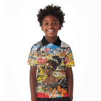 Black Her Story Graffiti Queen Kid Polo Shirt Black Woman Empowerment - Wonder Print Shop