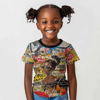 Black Her Story Graffiti Queen Kid T shirt Black Woman Empowerment - Wonder Print Shop