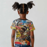 Black Her Story Graffiti Queen Kid T shirt Black Woman Empowerment - Wonder Print Shop