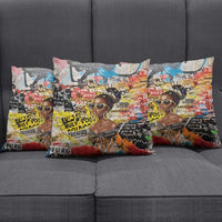 Black Her Story Graffiti Queen Pillow Cover Black Woman Empowerment - Wonder Print Shop