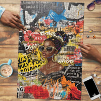 Black Her Story Graffiti Queen Puzzle Black Woman Empowerment - Wonder Print Shop