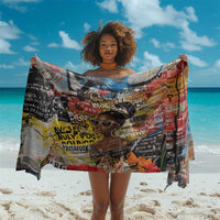 Black Her Story Graffiti Queen Sarong Black Woman Empowerment - Wonder Print Shop