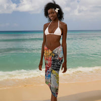 Black Her Story Graffiti Queen Sarong Black Woman Empowerment - Wonder Print Shop