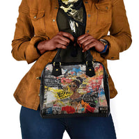 Black Her Story Graffiti Queen Shoulder Handbag Black Woman Empowerment - Wonder Print Shop