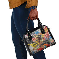 Black Her Story Graffiti Queen Shoulder Handbag Black Woman Empowerment - Wonder Print Shop