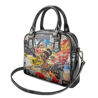 Black Her Story Graffiti Queen Shoulder Handbag Black Woman Empowerment - Wonder Print Shop