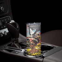Black Her Story Graffiti Queen Skinny Tumbler Black Woman Empowerment - Wonder Print Shop