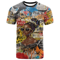 Black Her Story Graffiti Queen T shirt Black Woman Empowerment - Wonder Print Shop