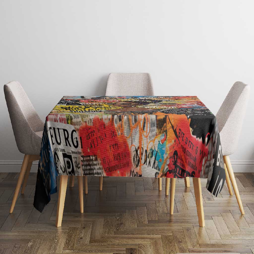 Black Her Story Graffiti Queen Tablecloth Black Woman Empowerment - Wonder Print Shop