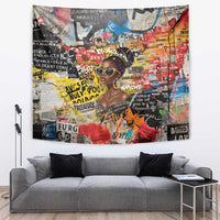 Black Her Story Graffiti Queen Tapestry Black Woman Empowerment - Wonder Print Shop
