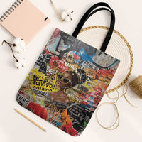 Black Her Story Graffiti Queen Tote Bag Black Woman Empowerment - Wonder Print Shop