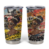 Black Her Story Graffiti Queen Tumbler Cup Black Woman Empowerment - Wonder Print Shop