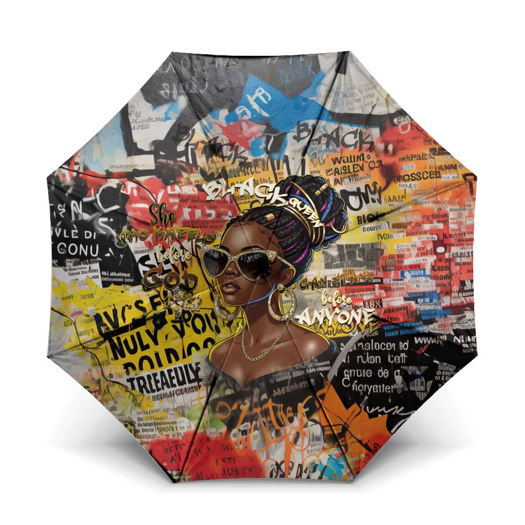 Black Her Story Graffiti Queen Umbrella Black Woman Empowerment - Wonder Print Shop