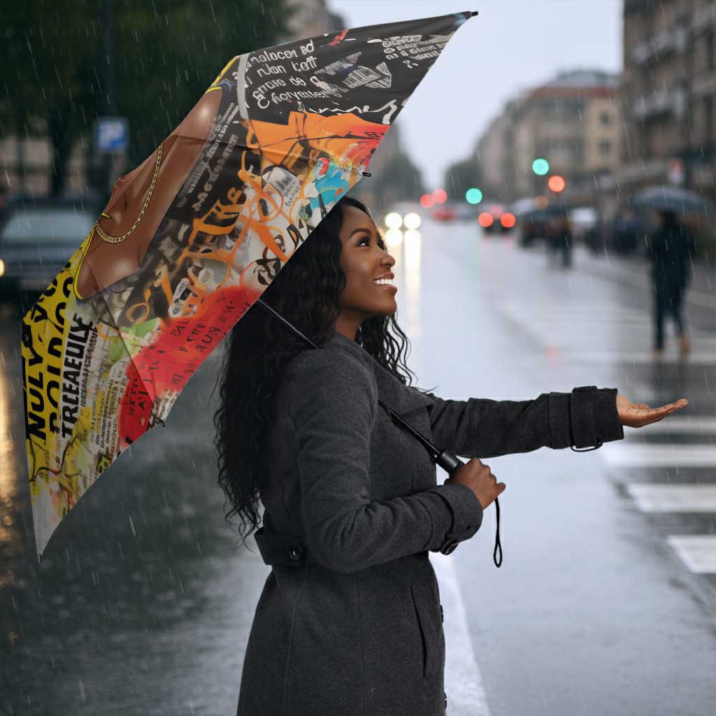 Black Her Story Graffiti Queen Umbrella Black Woman Empowerment - Wonder Print Shop