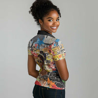 Black Her Story Graffiti Queen Women Polo Shirt Black Woman Empowerment - Wonder Print Shop