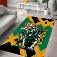 Jamaica Lion Area Rug Coat Of Arms - Sporty Style