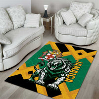 Jamaica Lion Area Rug Coat Of Arms - Sporty Style