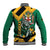 Jamaica Lion Baseball Jacket Coat Of Arms - Sporty Style