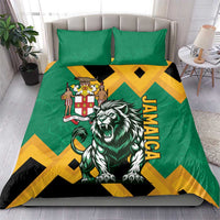 Jamaica Lion Bedding Set Coat Of Arms - Sporty Style