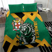 Jamaica Lion Bedding Set Coat Of Arms - Sporty Style