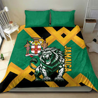 Jamaica Lion Bedding Set Coat Of Arms - Sporty Style