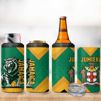 Jamaica Lion 4 in 1 Can Cooler Tumbler Coat Of Arms - Sporty Style