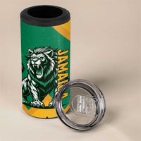 Jamaica Lion 4 in 1 Can Cooler Tumbler Coat Of Arms - Sporty Style