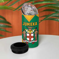 Jamaica Lion 4 in 1 Can Cooler Tumbler Coat Of Arms - Sporty Style