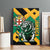 Jamaica Lion Canvas Wall Art Coat Of Arms - Sporty Style