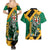 Jamaica Lion Couples Matching Summer Maxi Dress and Hawaiian Shirt Coat Of Arms - Sporty Style