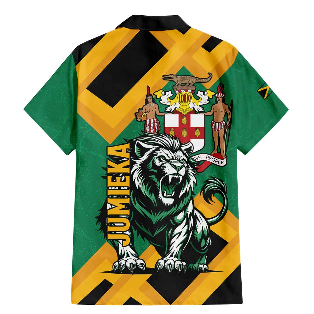 Jamaica Lion Family Matching Mermaid Dress and Hawaiian Shirt Coat Of Arms - Sporty Style