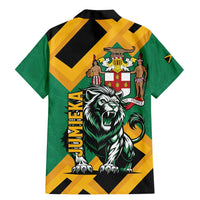 Jamaica Lion Family Matching Mermaid Dress and Hawaiian Shirt Coat Of Arms - Sporty Style