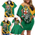 Jamaica Lion Family Matching Off Shoulder Short Dress and Hawaiian Shirt Coat Of Arms - Sporty Style