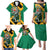 Jamaica Lion Family Matching Puletasi and Hawaiian Shirt Coat Of Arms - Sporty Style