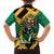 Jamaica Lion Family Matching Short Sleeve Bodycon Dress and Hawaiian Shirt Coat Of Arms - Sporty Style