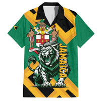 Jamaica Lion Family Matching Summer Maxi Dress and Hawaiian Shirt Coat Of Arms - Sporty Style