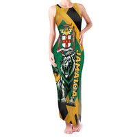 Jamaica Lion Family Matching Tank Maxi Dress and Hawaiian Shirt Coat Of Arms - Sporty Style